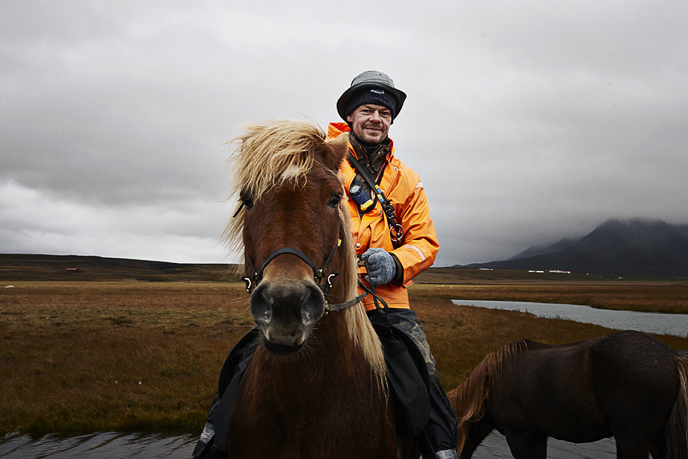 Horseback riding with Icelandic farmers